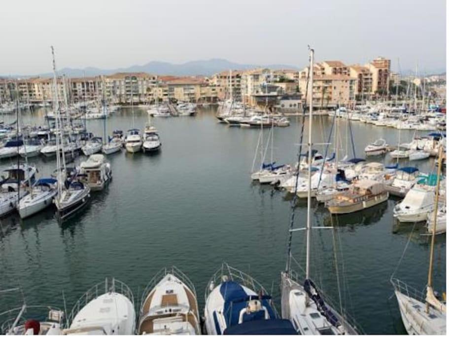 Port Frejus Cap Hermes Vue Mer Et Port Pieds Dans L'Eau Piscine Pkg Zewnętrze zdjęcie